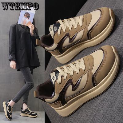 Обувь на толстой подошве. Женские весенне-осенние легкие спортивные кроссовки для увеличения роста.