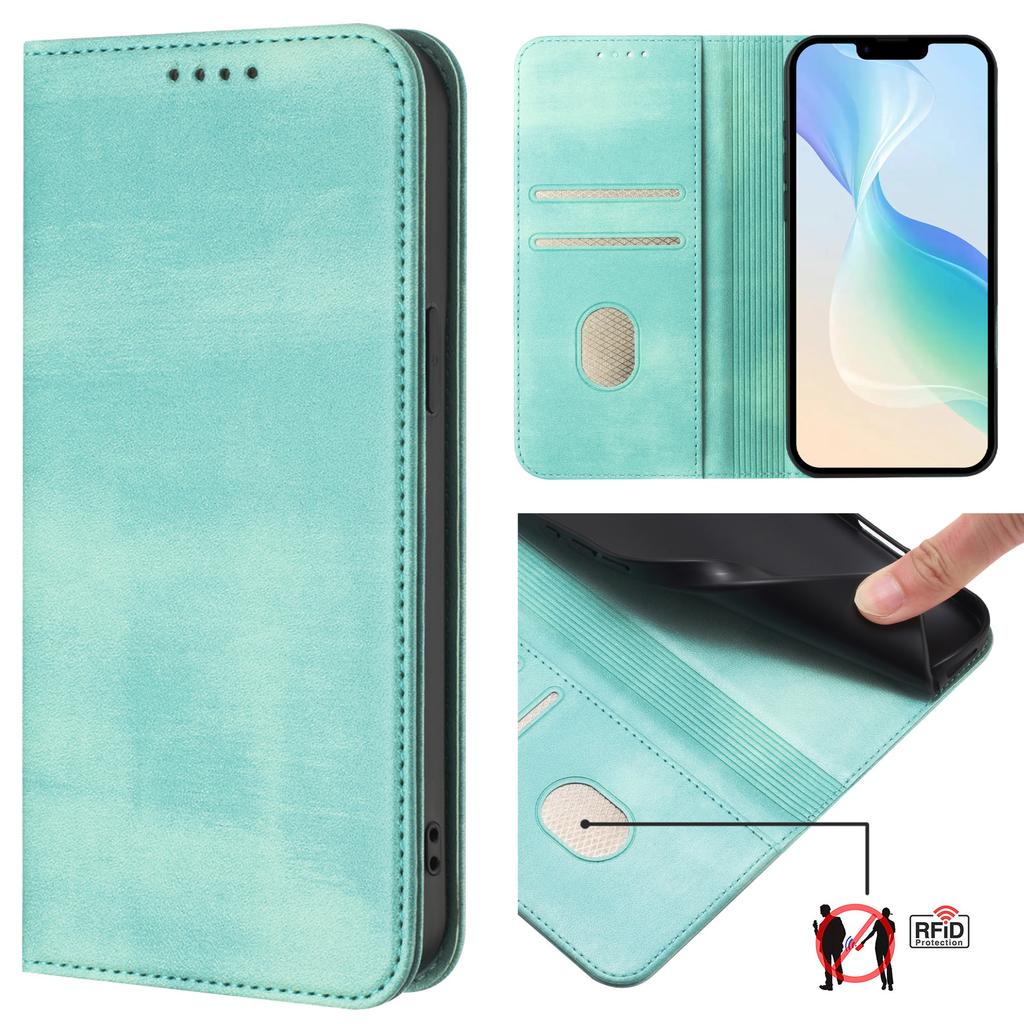 For Samsung Galaxy A16 4G/Galaxy A16 5G Wallet Cases Retro Texture RFID Blocking Leather Phone Cover