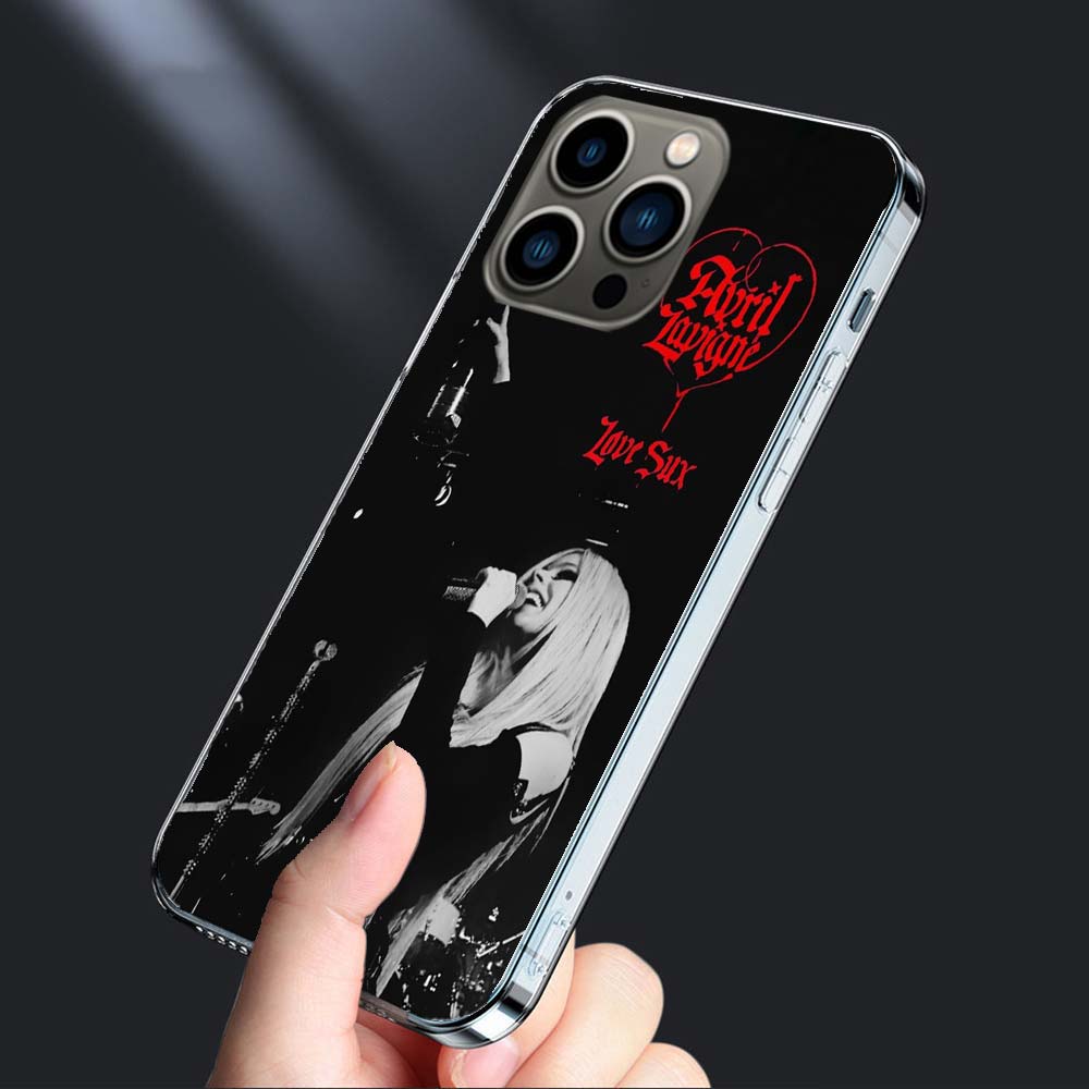 Чехол для телефона с Аврил Лавин Для iPhone 16E 15 Pro 14 Plus 17E 16 17 Pro Max Air 11 12 13 Mini Ударопрочный Capa Милый Чехол