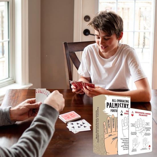 Хиромантия Гадание Игральные карты Тема пальмологии Колода для гадания по руке Гадание по руке Карты Таро