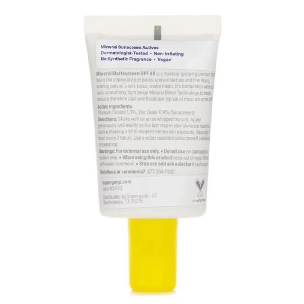 Supergoop Mineral Matte Screen 40 20ml Sunscreen