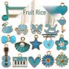 Pink Series DIY Jewelry Accessories: 20-Drop Oil Mix for Bracelets, Earrings, Keychains, Pendants, Butterflies & Unicorns