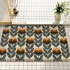 Orla Kiely Leaf Flower Door Mat Nordic Style Bedroom Living Room Doormat Home Balcony Anti-Slip Alfombra