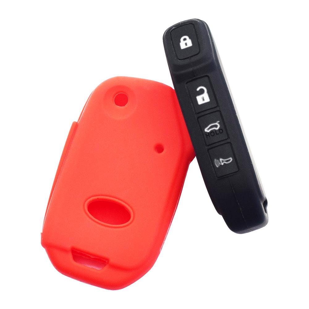 Силиконовый чехол для автомобильного ключа, защитный чехол для пульта дистанционного управления Kia Forte Soul Optima Sportage Ceed Cerato Sorento Seltos Niro
