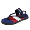 Men Flip Flops Summer Beach Slippers Trendy Round Toe Comfort Walking Shoes Outside Soft Sole Lightweight Sandals
