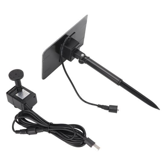 Солнечный фонтанный насос для пруда, солнечный водяной насос 200 л/ч, питание от USB, ландшафтный садовый фонтанный насос