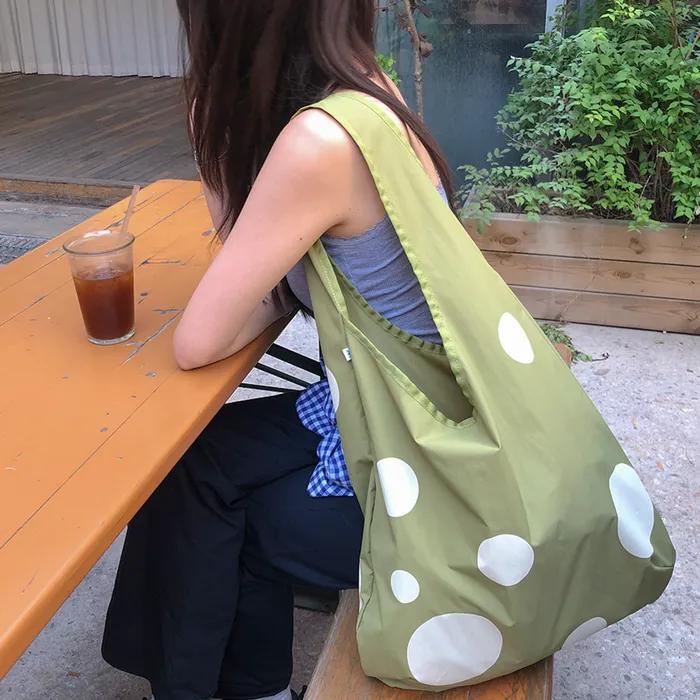 Dot Bubble Bag_Green