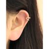 Серьги-пирсинг кольца 14 карат с двумя рядами, с застежкой one-touch