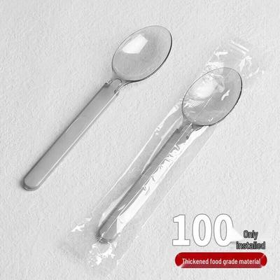 Одноразовые ложки в индивидуальной упаковке - 100 шт.