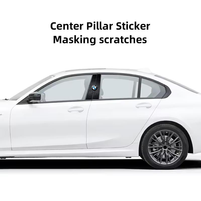 Car Middle Column Creative Sticker For BMW 1 2 3 4 5 7 Series X1 X3 X4 X5 X6 X7 F10 F20 F30 G20 G30 F15 F16 Protect Accessories FRT32