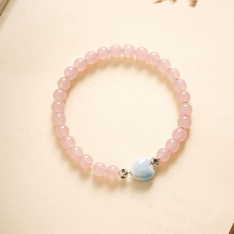 10 мм керамические украшения конфетного цвета полный браслет из бусин эластичный браслет в старинном стиле