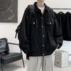 Denim Jacket Men's Spring and Autumn Ins Trend Versatile Spring Hong Kong Style Workwear Simple Large Size Boys' Loose Jacket