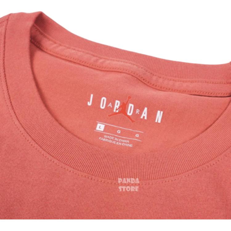 Jordan Спортивная футболка с коротким рукавом Cursive Logo, мужские топы, красная CD5607-605