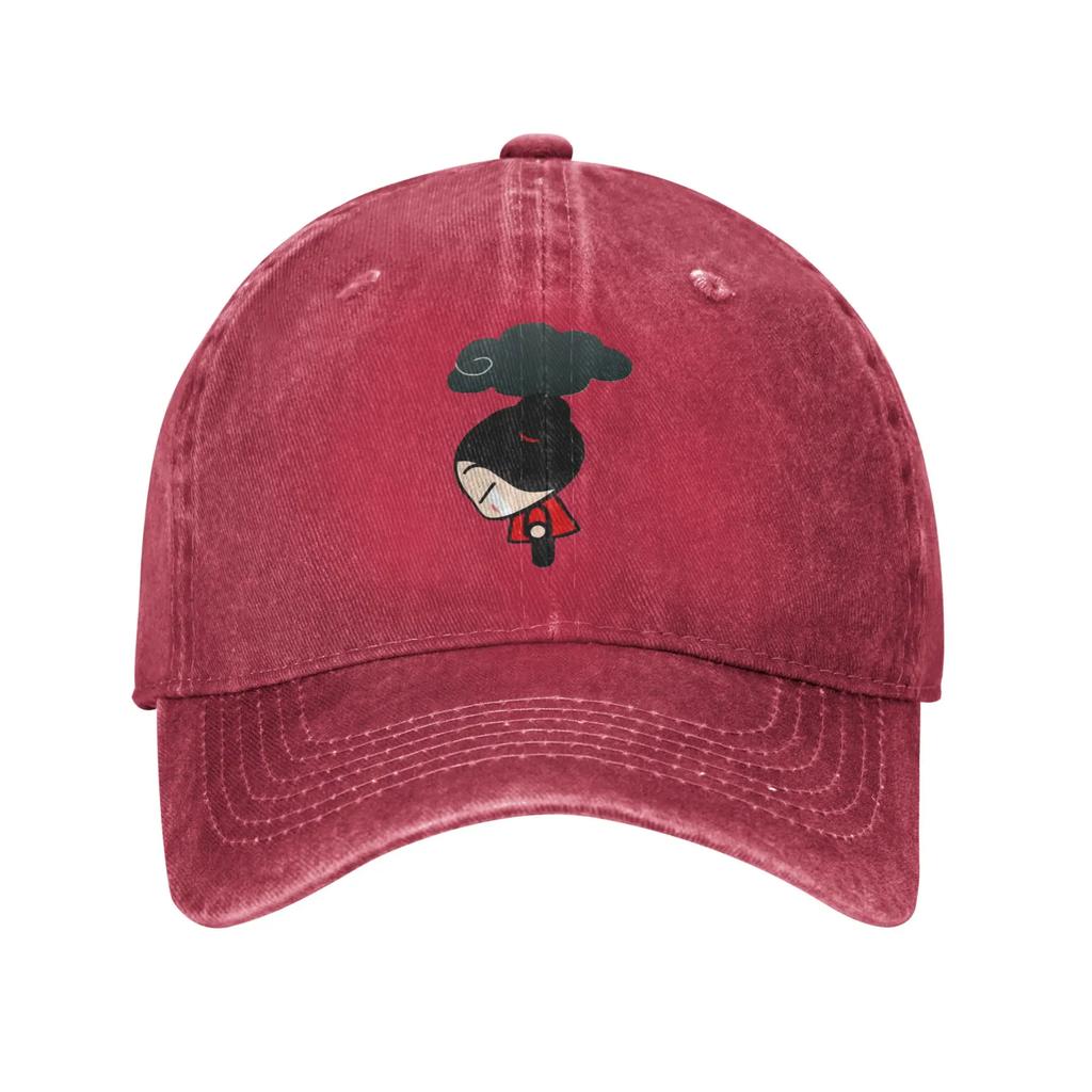 Pucca Pucca Denim Fabric Cap Casual Baseball Caps Adjustable Hat Summer Unisex Baseball Hats