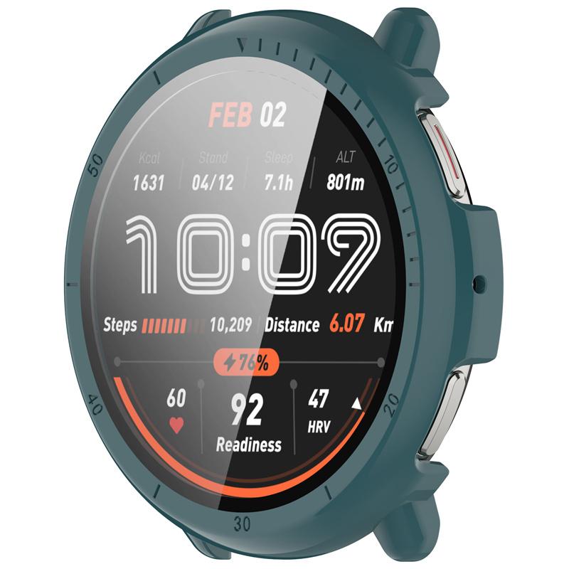 Чехол из закаленного стекла PC+ для умных часов Amazfit Active2, ремешок, защитная оболочка, полное покрытие, аксессуары для экрана