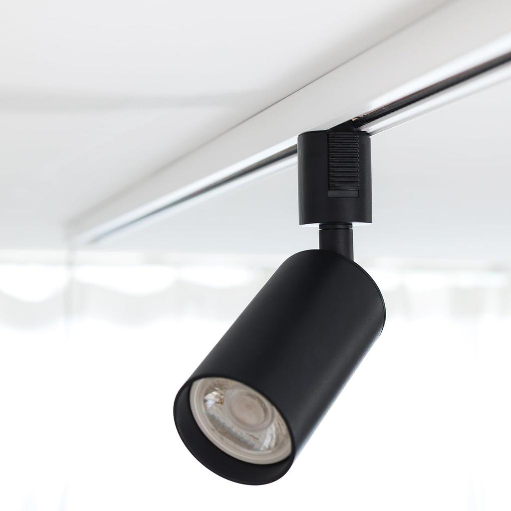 Электрический прожектор Chiko, цоколь E11, для шинопровода, черный Регулируемый угол Скандинавский стиль Лампа продается отдельно (Набор из 3 шт.)