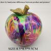 Creative Graffiti Apple Figurines Colorful Painting Art Fruit Resin Sculpture Nordic Modern Home Decor Interior Desktop Ornament
