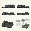 Конструктор Moc F01 Основание для скалы Универсальное основание для минифигурок DIY Модель пейзажа Аксессуар Образовательные игрушки для детей