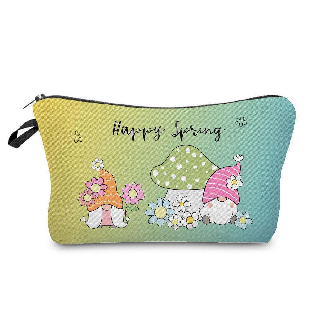 Женская косметичка с принтом гномов, органайзер для туалетных принадлежностей, дорожный кейс для хранения 6392