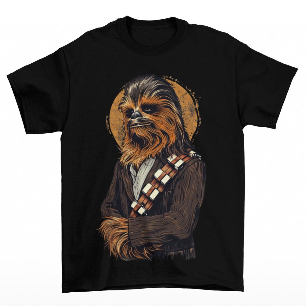 Chewbacca Moon T-Shirt Mens Unisex Star Wars Chewie Han Solo Jedi Sith Movie New