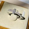 Изысканные кольца-кресты с кубическим цирконием Модные Цветные Женские Свадебные Трендовые Аксессуары Заявление Ювелирные изделия
