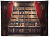 Ретро книжная полка Гобелен Винтажный Библиотечный Настенный Гобелен, Старые Книги на Полке Классическая Кабинет Студент Учеба Колледж