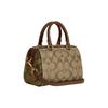 Coach Rowan 16 Classic Monogram Boston Bag Women Handbags Gold Khaki C9947-IME74