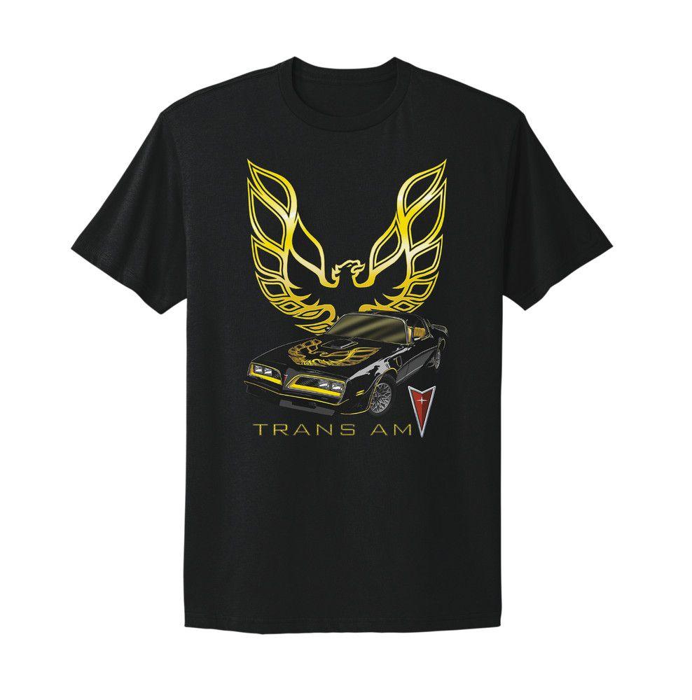 Unisex shirt Cotton Oversize Large Size Pontiac Firebird Trans Am Black Gold T-Shirt