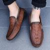 Брендовые мужские туфли, лоферы, роскошные кожаные мужские деловые туфли на плоской подошве с металлической пряжкой, мужские мокасины без застежек, обувь для вождения