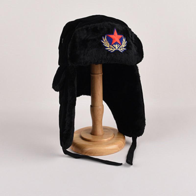 Шапка Thunderbird для мужчин, зимняя, теплая, детская, хлопковая, детская, для езды на велосипеде, красная, с пентаграммой, толстая, для холодной погоды