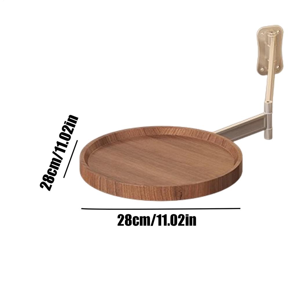 Настенный Складной Придиванный Столик Вращающийся Складной Кофейный Столик с Выдвижной Полкой Панелью Прикроватный Подвесной Придиванный Столик