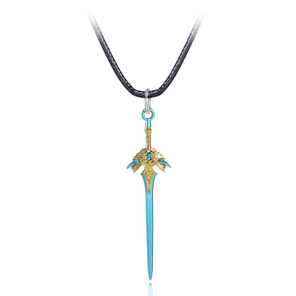 Genshin Impact Оружие Ожерелье Волчье Надгробие Колье Ожерелья Меч Кулон Цепи Из Бисера Ожерелье для Женщин Мужчин Ювелирные Изделия Подарок