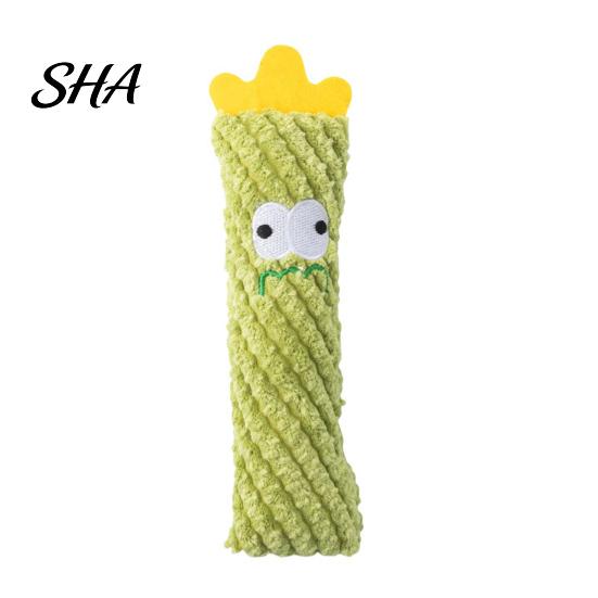 Reinforced Stitching Cat Toy Catnip Cactus Toy, Stuffed Chew Soft Interactive Plush Kitten Kicker for Indoor Cats Biting Kicking