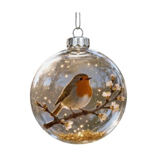 Птицы 2D Акриловые Рождественские Украшения Декоративные Фигурки Диких Животных Морская Тематика Тематический Декор Подарок для Любителей Природы Праздничные Украшения