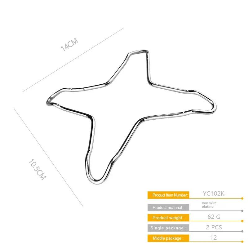 2 Pieces Gas Stove Holder, Gas Cooking Plate Holder Grid Cross Reduction Reducer Four Tips for Pot and Coffee Maker