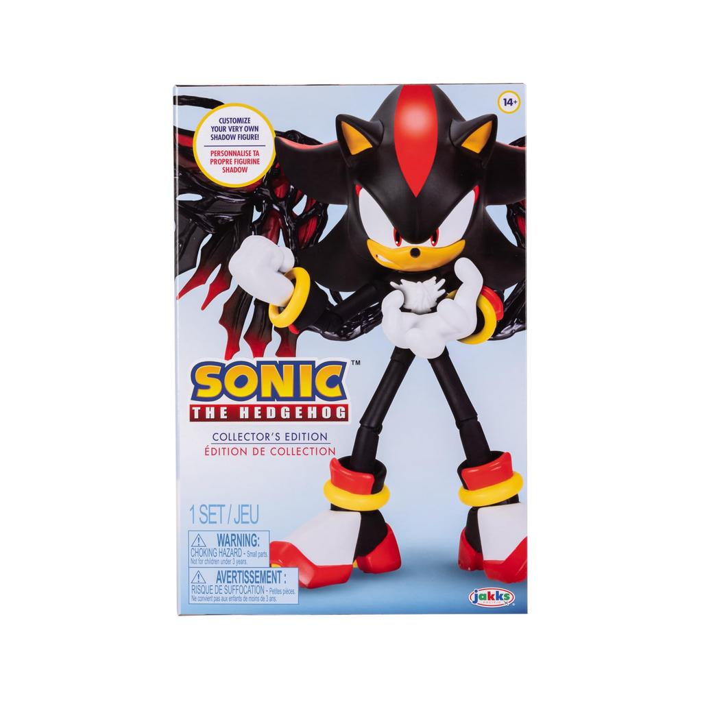 Sonic The Hedgehog Shadow Action Figure Scale Customizable Edition Figure 6-Inch Collector's