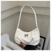 Stylish Korean Fashion Simple Solid Color Small Square Bag For Women With Bow Knot Design Perfect For Everyday Use