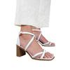 Where's That From Womens/Ladies Illinois Multi Crossover Strap Wide Sandals