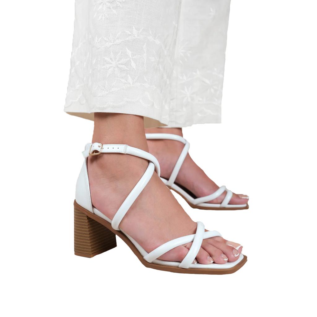 Where's That From Womens/Ladies Illinois Multi Crossover Strap Wide Sandals