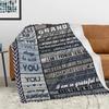 Grandma Gifts for Grandson - Soft Flannel Wearable Blanket 60"x50" Lightweight Sherpa Throw Blanket for Bed Sofa Travel Suitable Gift Idea