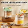 Новые стаканы для завтрака 430 мл с крышкой и ложкой, портативная миска для йогурта, герметичный контейнер для овсянки, завтрак