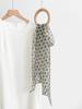 Retro polka dot thin silk silk scarf women's new high-end green neck scarf headband decorative belt