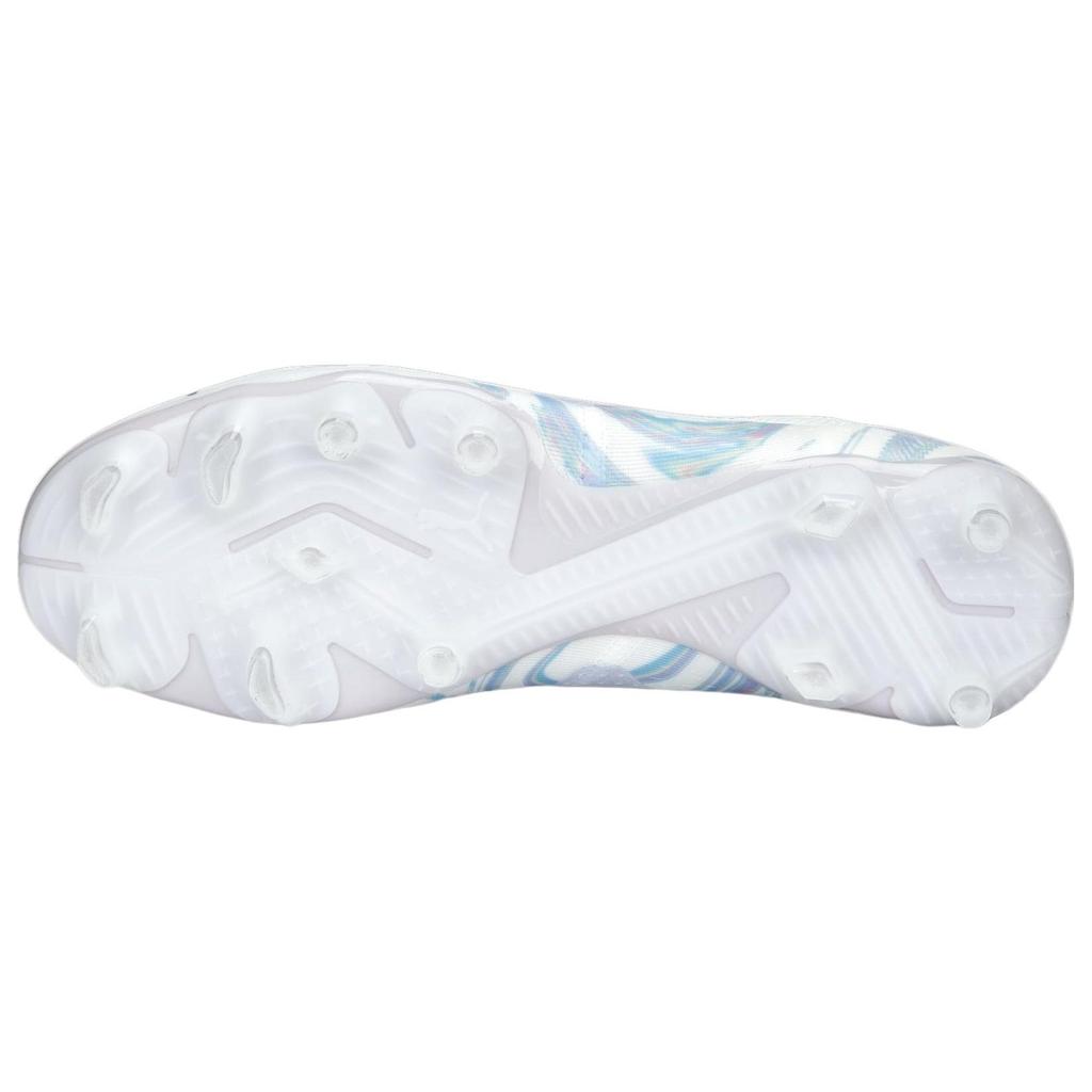 Puma Future Match Bl Круглый носок Шнуровка Ag Fg Искусственная трава Натуральная трава Футбольные бутсы Женские футбольные бутсы Бело-синие 107406-01