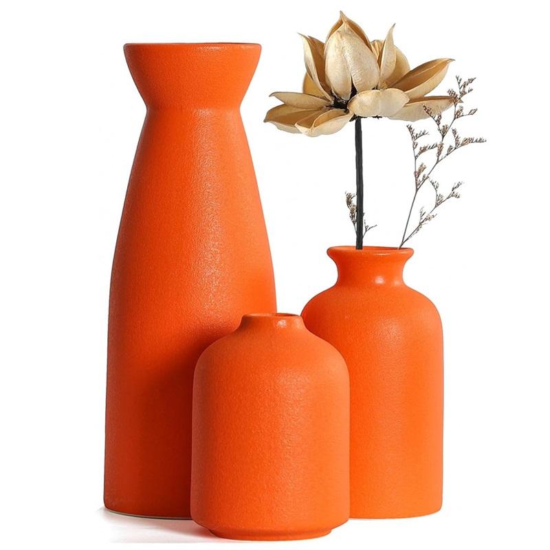 Набор керамических ваз Декорация Дом Гостиная Икебана Современный Набор цветов Три предмета Белая ваза Декорация