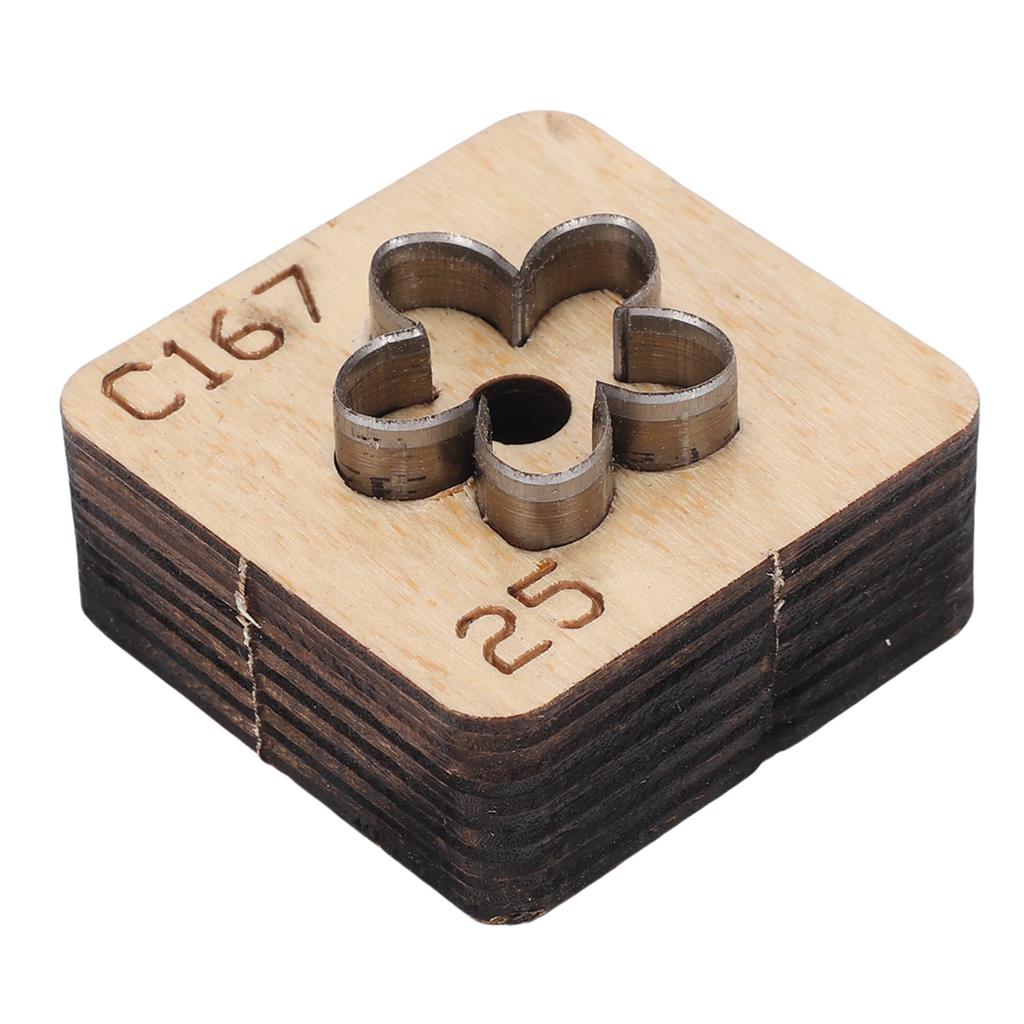 Кожаный резак в форме цветка Металлический инструмент для кожевенного ремесла Штамп для вырубки Инструмент для рукоделия