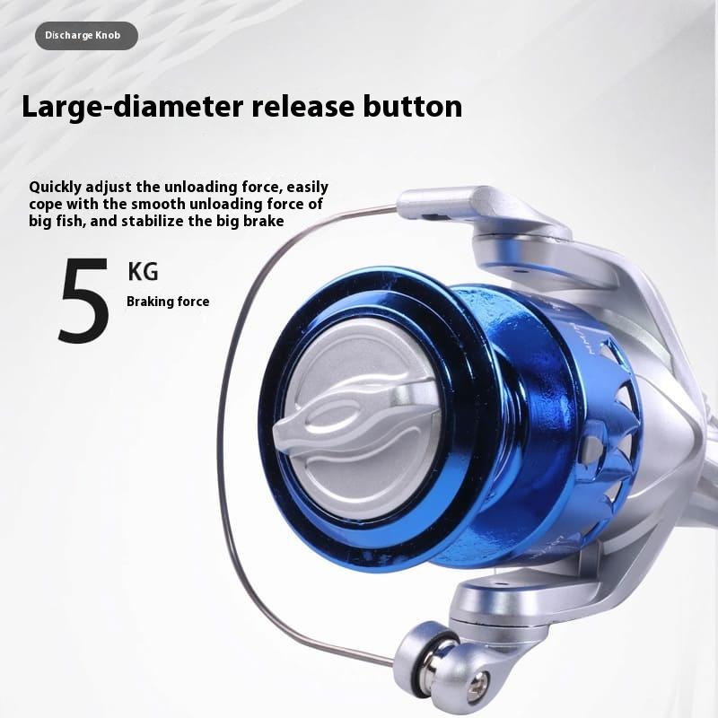Спиннинговая катушка с высоким передаточным числом и плавной системой подшипников, подходит для морской и пресноводной ловли, байткастинговые катушки с высоким усилием разгрузки