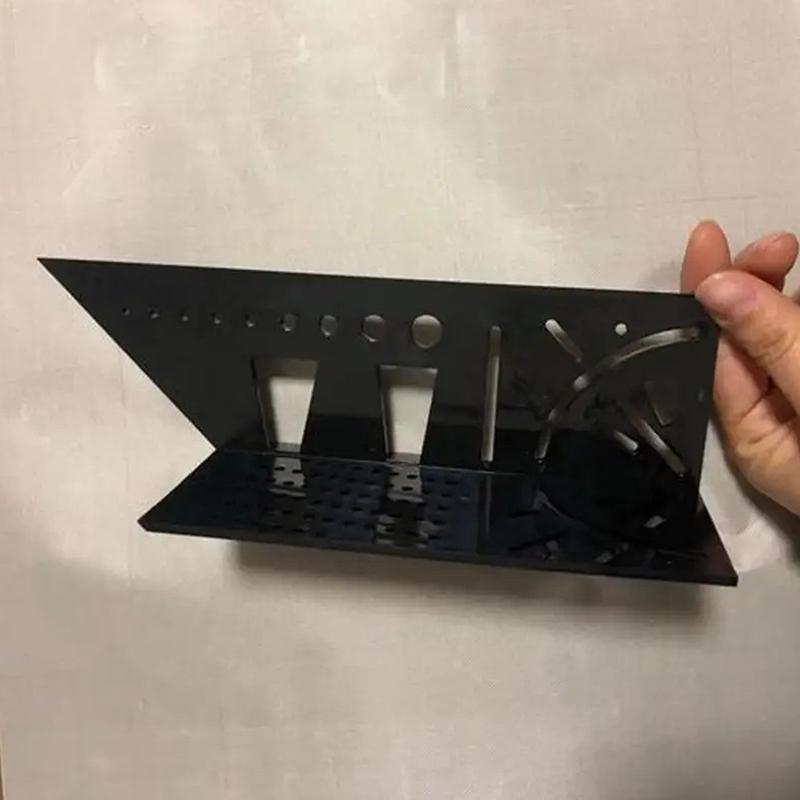 3D инструмент для измерения угла скоса Многофункциональная угловая линейка Плотницкие линии Квадратная измерительная линейка 45 90 градусов Линейка-калибр