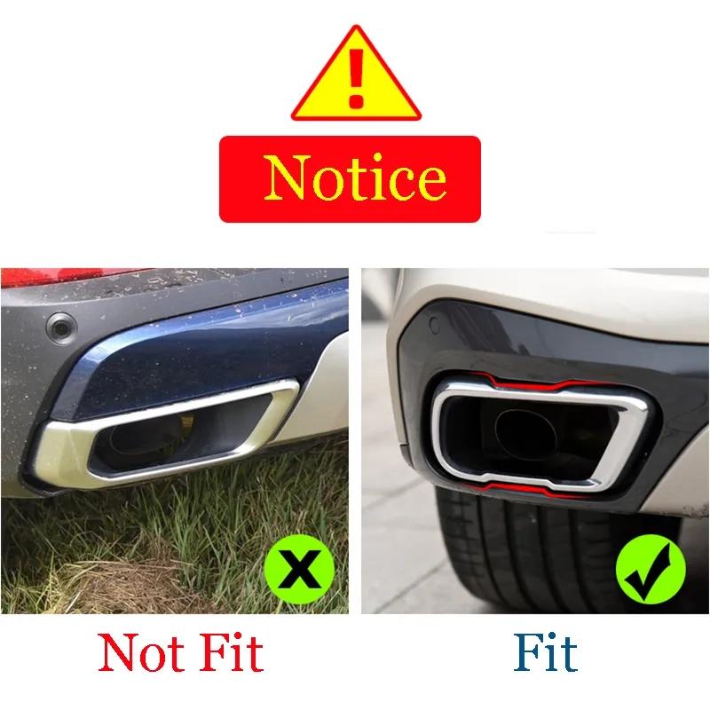 Автомобильный глушитель из нержавеющей стали, выходная крышка выхлопной трубы для BMW X5 G05 X6 G06 X7 G07-2023 M Sport Version