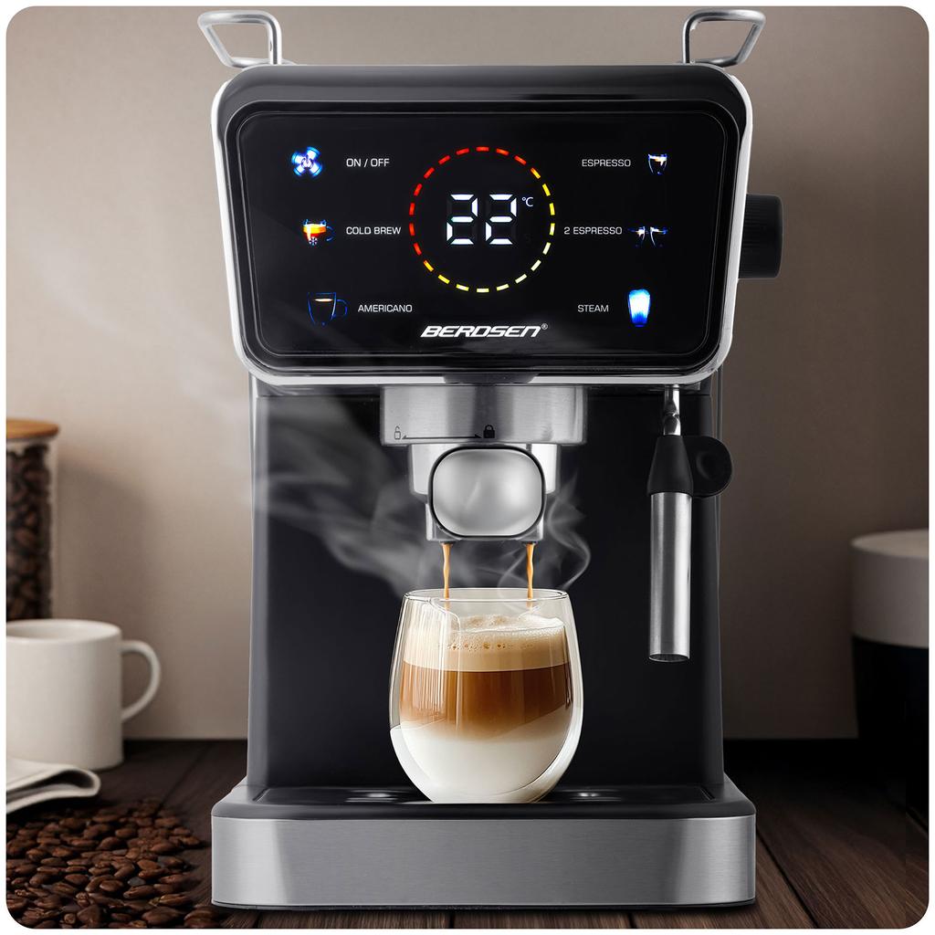 Berdsen Bd-771 20 Bar Espresso Machine, Black