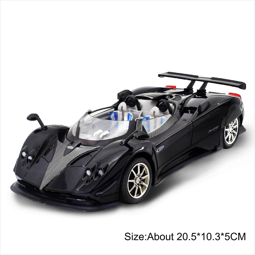 1:Масштаб 24 Pagani Huayra Bc Zonda Hp Модель Автомобиля Игрушка Металлическая Литая Миниатюрная Светящаяся Музыкальная Модели Транспортных Средств Хобби Украшения Подарки
